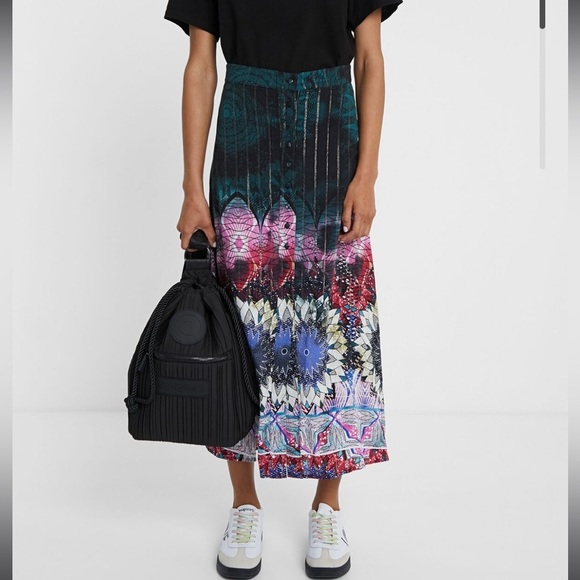 Desigual Lurex Midi Skirt - Picture 10 of 12